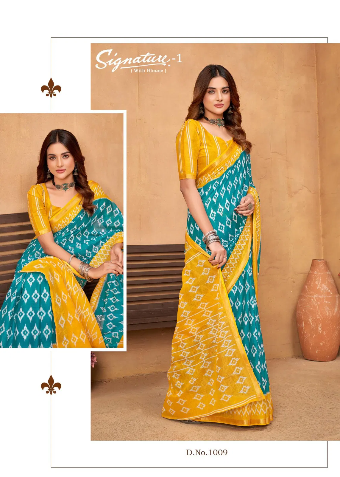 Signature Vol 01 By Lakhani Heavy Cotton Printed Saree Wholesale In India